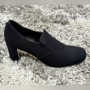 Donald J Pliner Black Stretch Fabric Pointed Toe Heels Size 10
